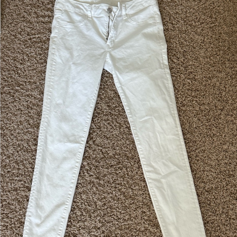 American Eagle Outfitters Women's White Skinny Jeans